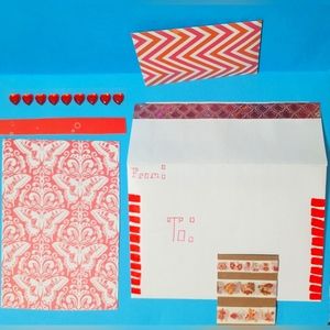 Ruby Red Pen Pal/Scrapbook Set